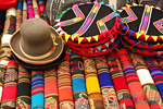 South American Fabric at a Peruvian Market