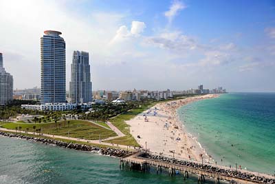 Florida: South Miami Beach Aerial View